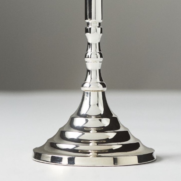 Silver Plated Bow Candle holder - Picture 8 of 9